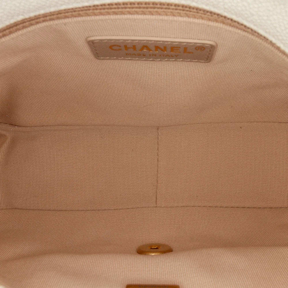 Pre-Loved Chanel Small Quilted Caviar Chain Melody Flap
